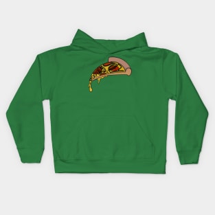 Joey loves pizza - green Kids Hoodie